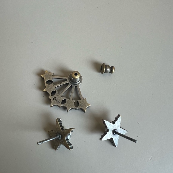 Christian Dior Crystal Star Earrings - Picture 4 of 4
